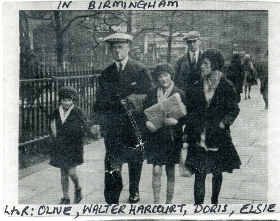 Olive Harcourt, Walter Harcourt, Doris Harcourt, and Elsie Harcourt.