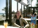 Becca 'teaching' in Mallorca