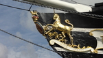 Olly and Millie on the SS Great Britain