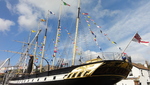 Olly and Millie on the SS Great Britain